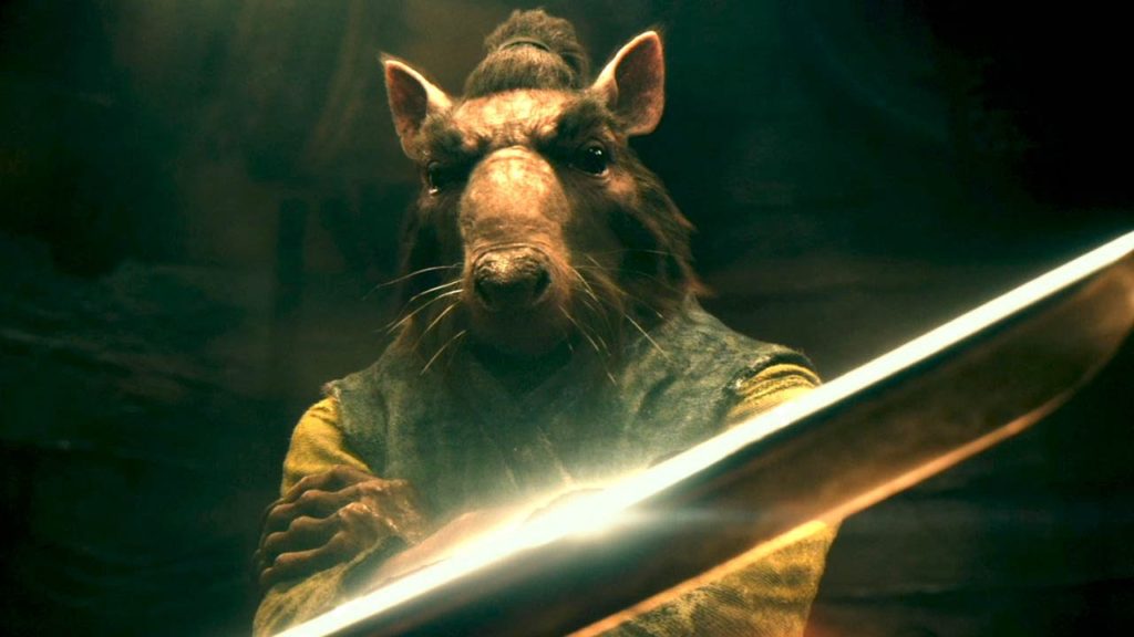 Splinter looks like this for the whole movie.